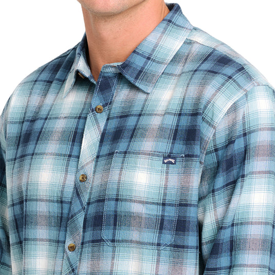 Billabong Coastline Long Sleeve Button-Up Flannel Shirt