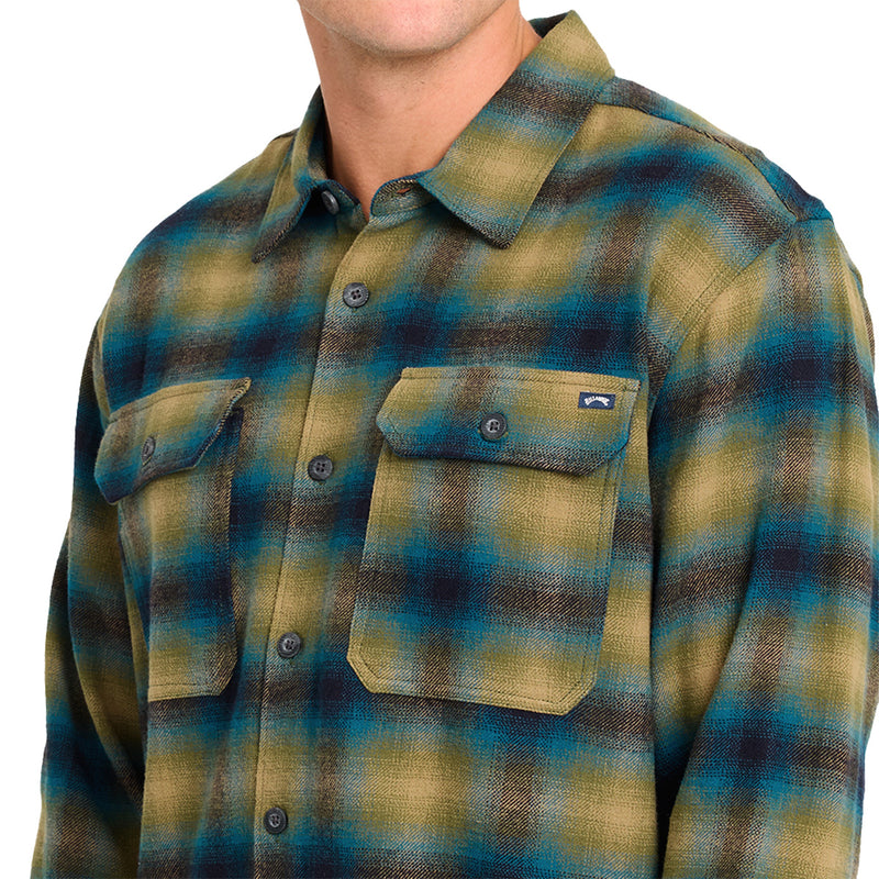 Load image into Gallery viewer, Billabong Offshore Long Sleeve Button-Up Flannel Shirt
