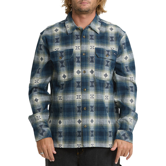 Billabong Offshore Jacquard Long Sleeve Button-Up Flannel Shirt