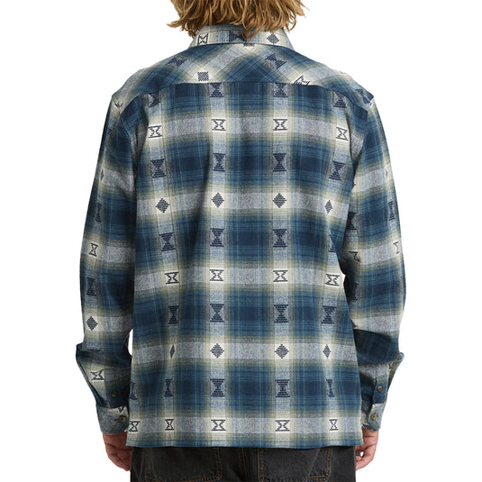 Billabong Offshore Jacquard Long Sleeve Button-Up Flannel Shirt
