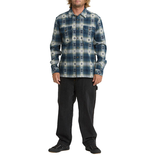 Billabong Offshore Jacquard Long Sleeve Button-Up Flannel Shirt