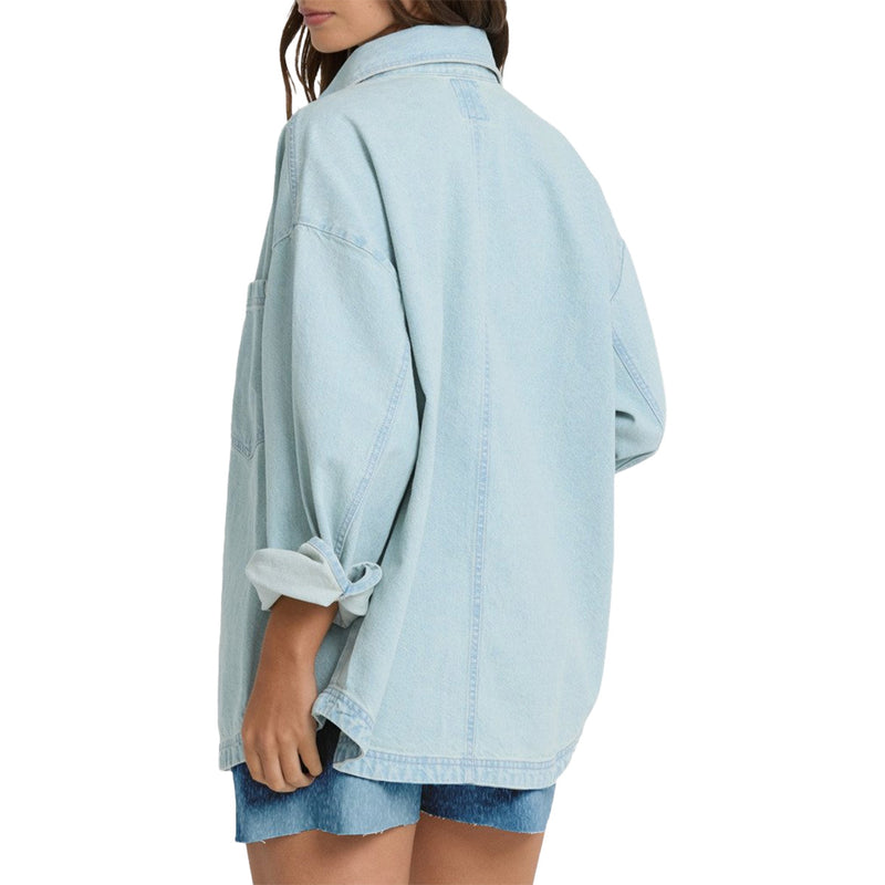 Load image into Gallery viewer, Billabong Women's Mix Match Long Sleeve Button-Up Shirt

