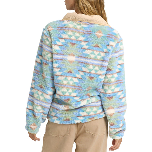 Billabong Women's Switchback Sherpa Half-Snap Pullover Fleece 