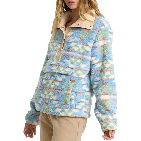 Billabong Women's Switchback Sherpa Half-Snap Pullover Fleece 