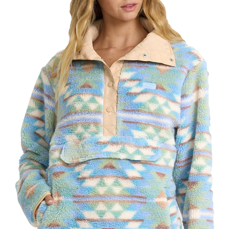 Load image into Gallery viewer, Billabong Women's Switchback Sherpa Half-Snap Pullover Fleece 
