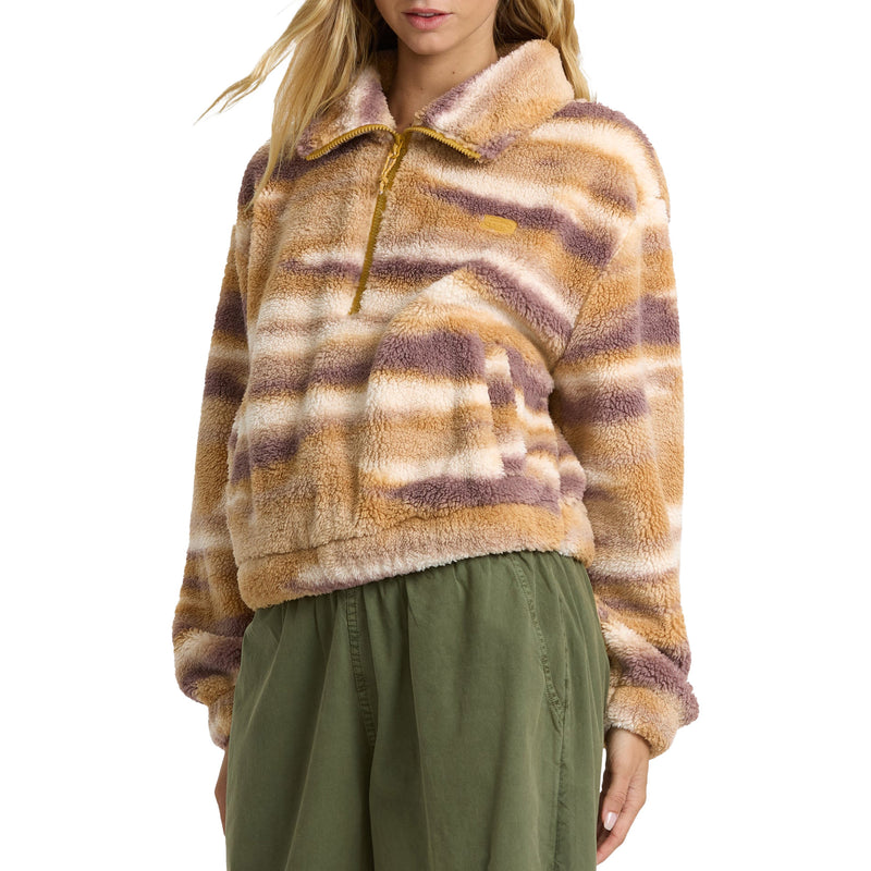 Load image into Gallery viewer, Billabong Women's A/Div Barra Sherpa Half-Zip Pullover Fleece 
