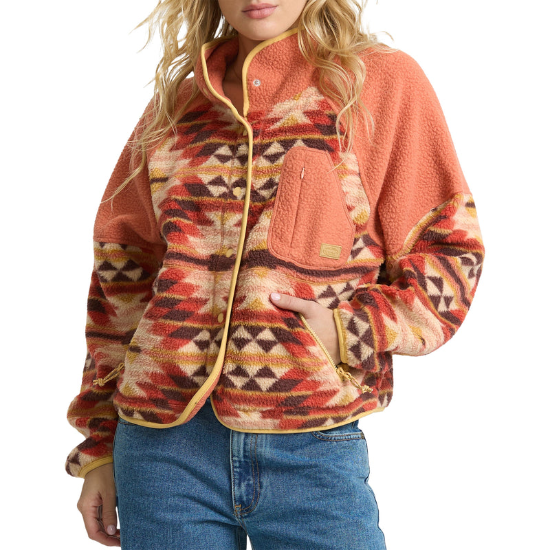 Load image into Gallery viewer, Billabong Women's A/Div Popyo Snap-Button Sherpa Jacket
