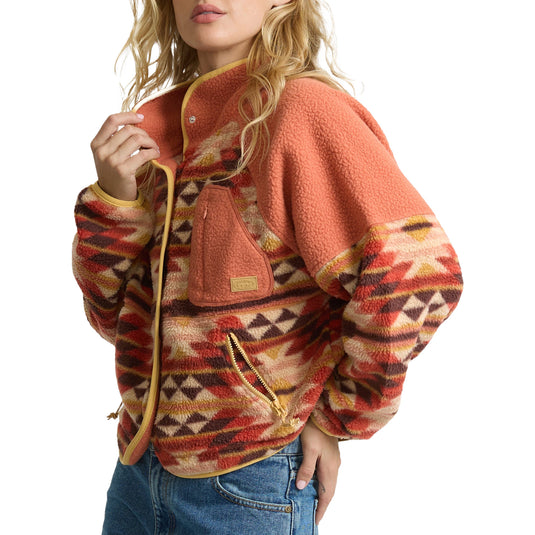 Billabong Women's A/Div Popyo Snap-Button Sherpa Jacket