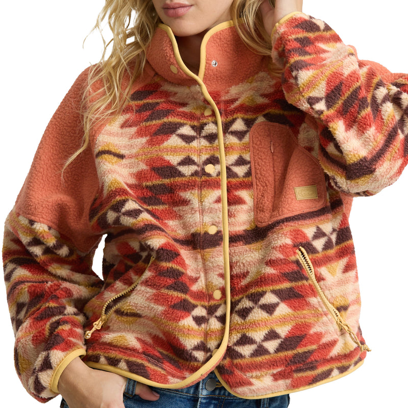 Load image into Gallery viewer, Billabong Women's A/Div Popyo Snap-Button Sherpa Jacket
