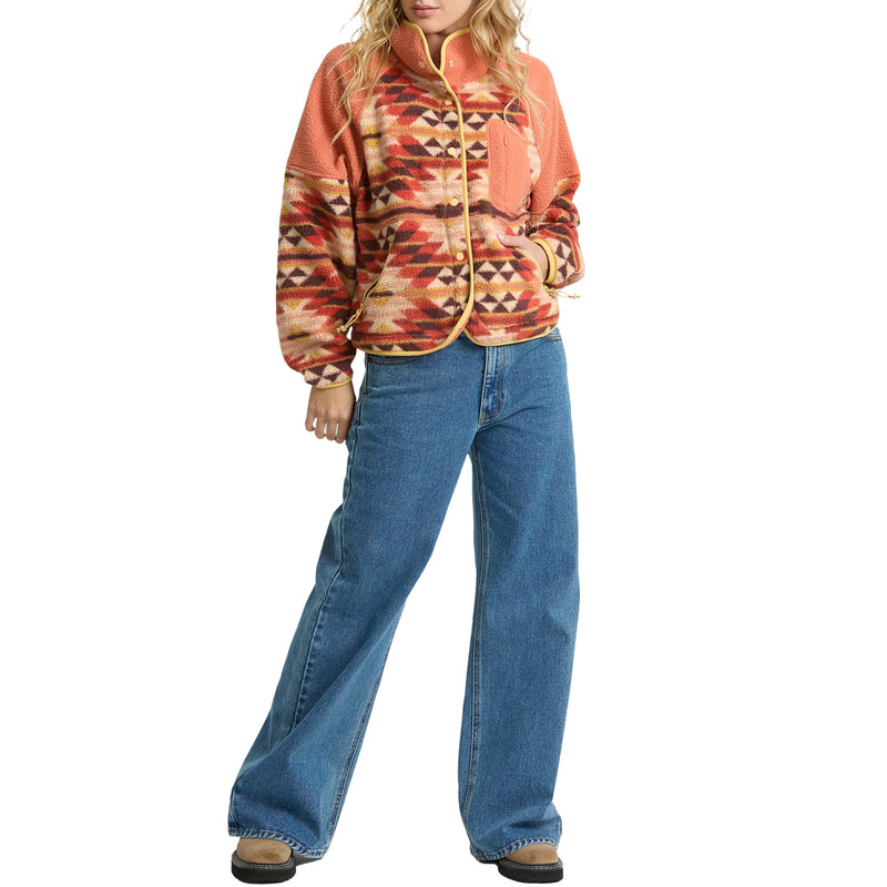 Load image into Gallery viewer, Billabong Women's A/Div Popyo Snap-Button Sherpa Jacket
