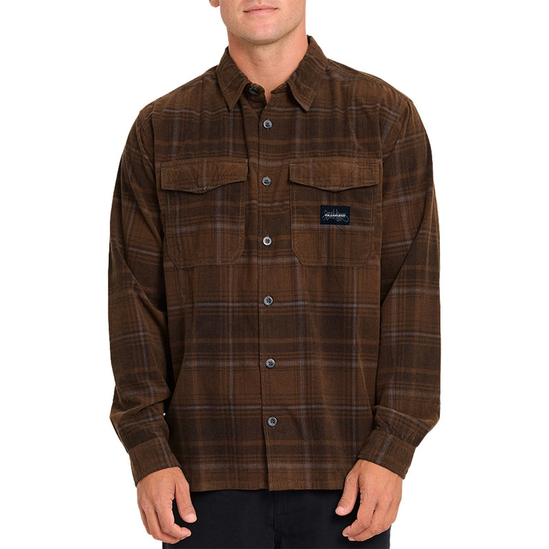 Load image into Gallery viewer, Billabong Bad Dog Long Sleeve Button-Up Flannel Shirt

