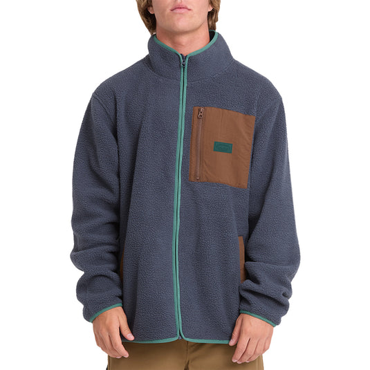 Billabong Alpine Mock Neck Zip-Up Fleece Sweatshirt