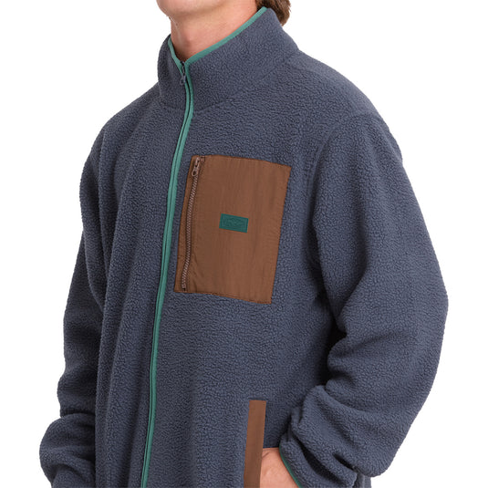 Billabong Alpine Mock Neck Zip-Up Fleece Sweatshirt