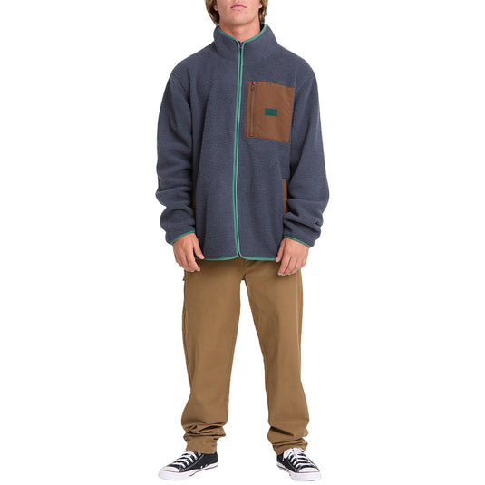 Billabong Alpine Mock Neck Zip-Up Fleece Sweatshirt