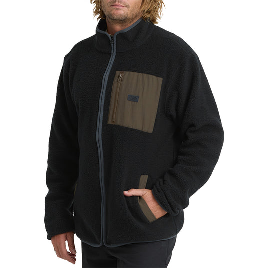 Billabong Alpine Mock Neck Zip-Up Fleece Sweatshirt