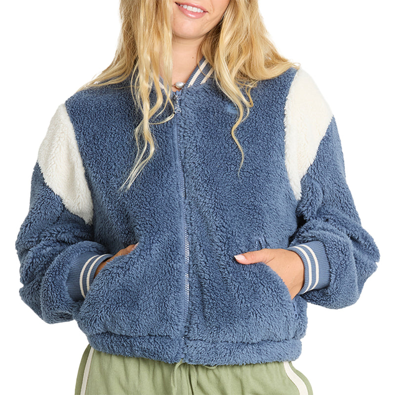 Load image into Gallery viewer, Billabong Women's A/Div Batter Zip-Up Fleece Jacket
