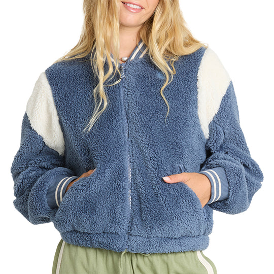 Billabong Women's A/Div Batter Zip-Up Fleece Jacket