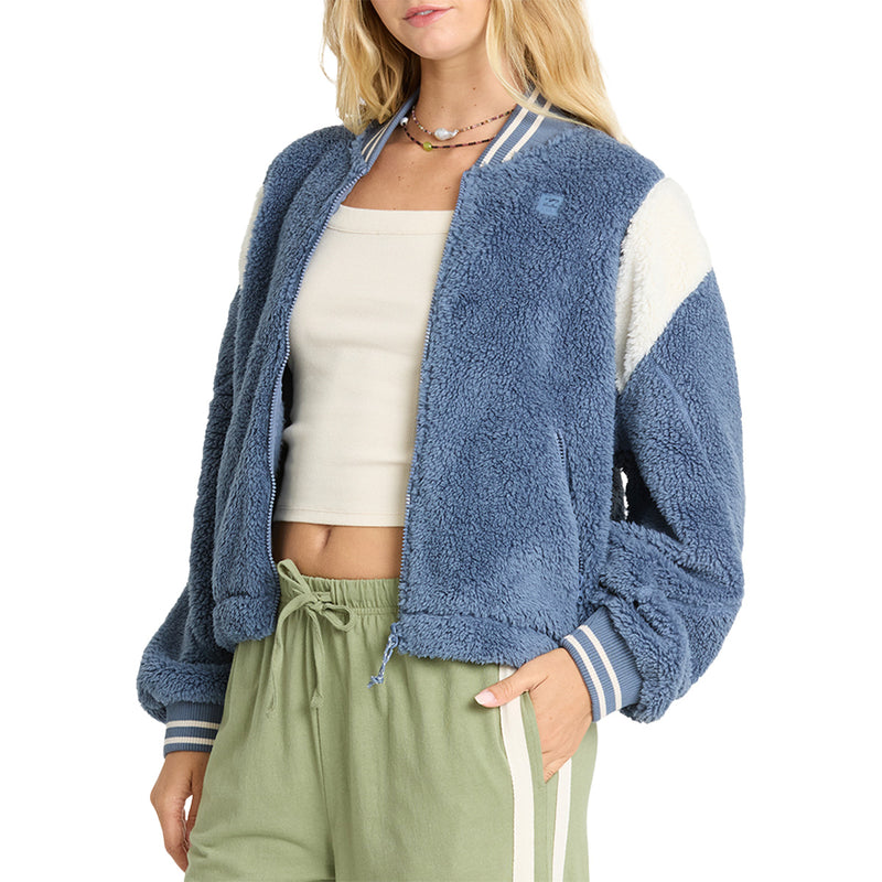 Load image into Gallery viewer, Billabong Women's A/Div Batter Zip-Up Fleece Jacket
