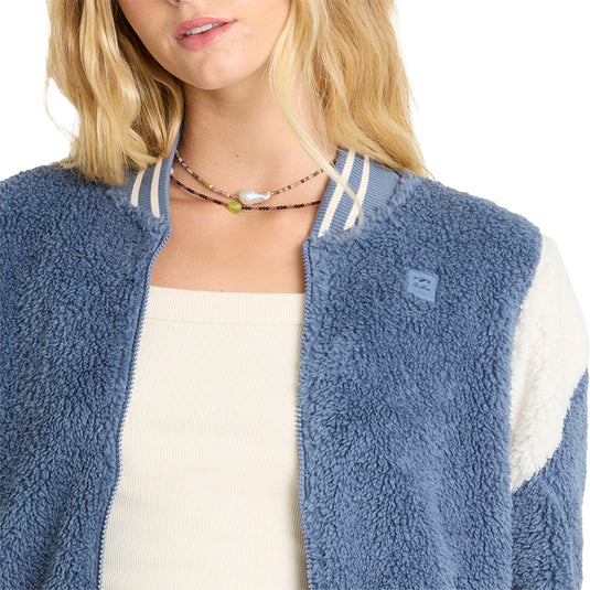 Billabong Women's A/Div Batter Zip-Up Fleece Jacket
