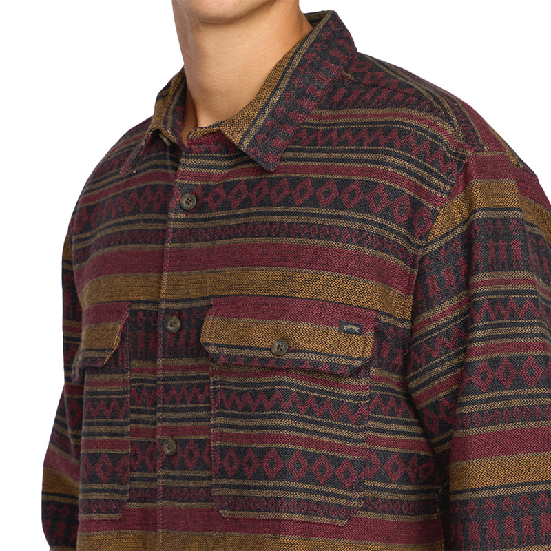 Load image into Gallery viewer, Billabong Offshore Jacquard Long Sleeve Button-Up Flannel Shirt
