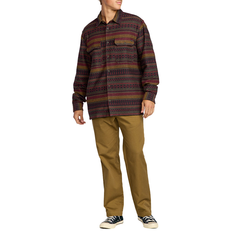 Load image into Gallery viewer, Billabong Offshore Jacquard Long Sleeve Button-Up Flannel Shirt

