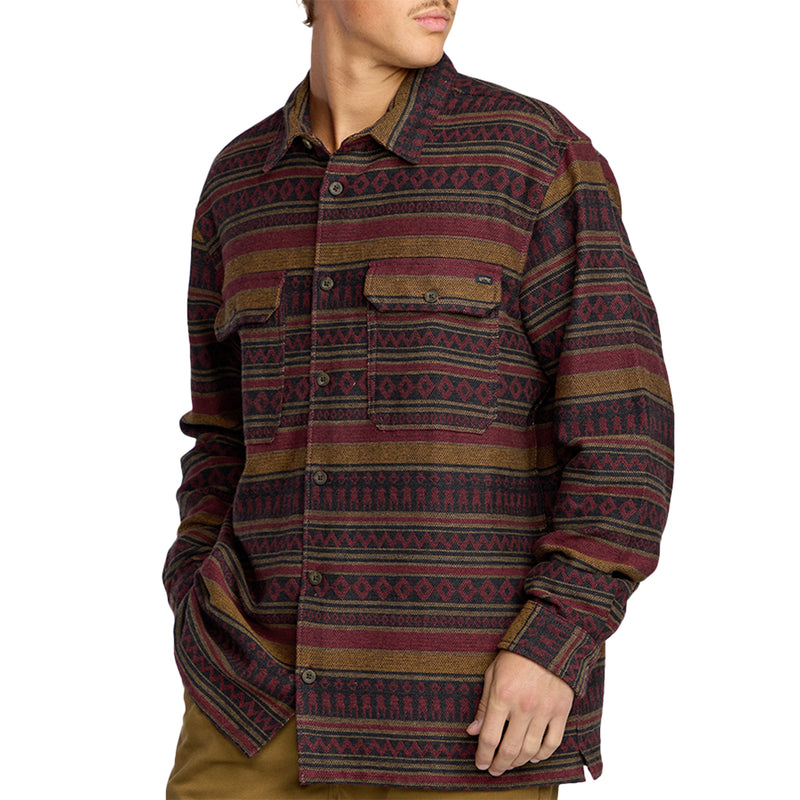 Load image into Gallery viewer, Billabong Offshore Jacquard Long Sleeve Button-Up Flannel Shirt
