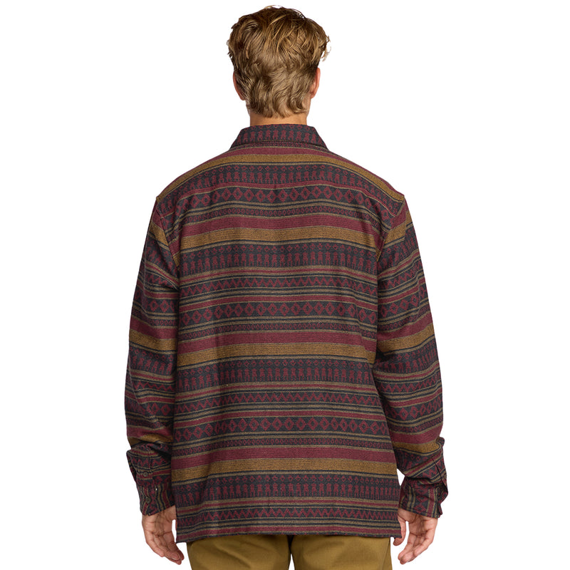 Load image into Gallery viewer, Billabong Offshore Jacquard Long Sleeve Button-Up Flannel Shirt
