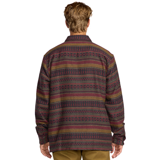 Billabong Offshore Jacquard Long Sleeve Button-Up Flannel Shirt