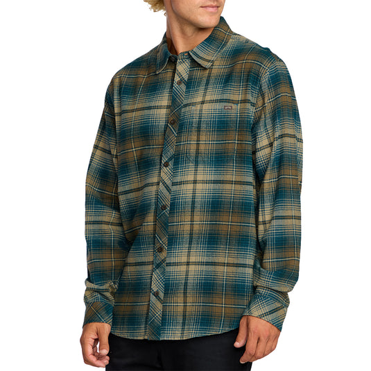 Billabong Coastline Long Sleeve Button-Up Flannel Shirt