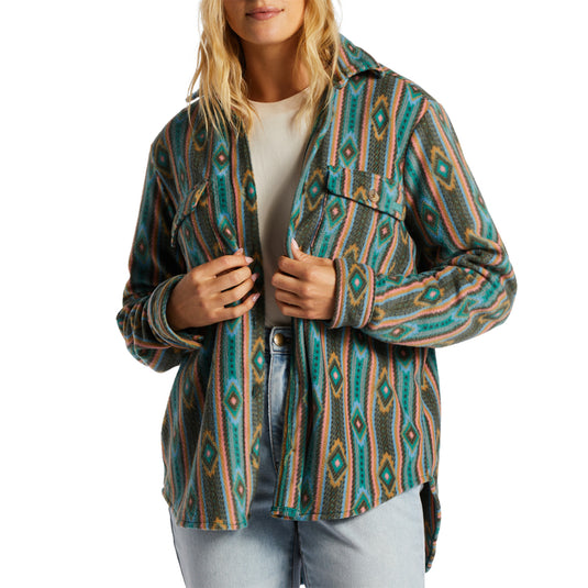 Billabong Women's A/Div Forge Fleece Flannel Shacket