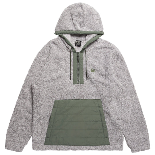 Billabong Badger Half-Zip Pullover Hoodie - Gray Heather