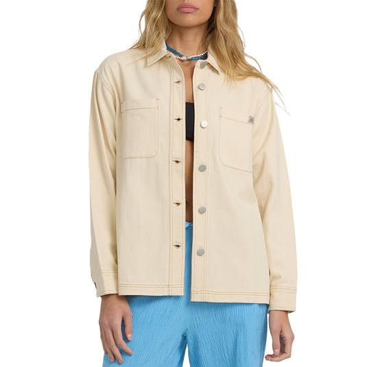 Billabong Women's Laura Twill Shacket Jacket