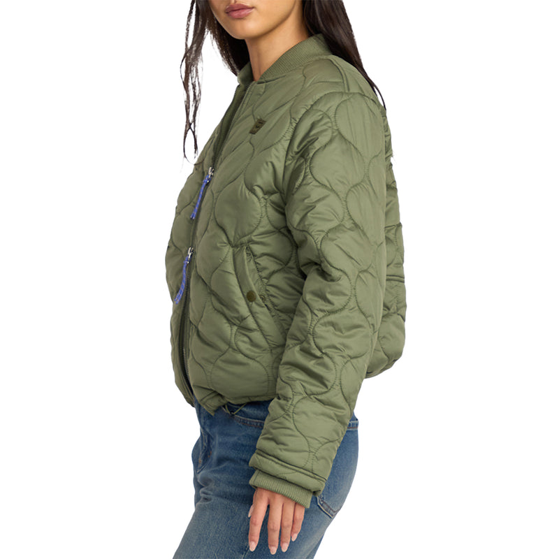 Load image into Gallery viewer, Billabong Women&#39;s Cuesta Bomber Zip Jacket
