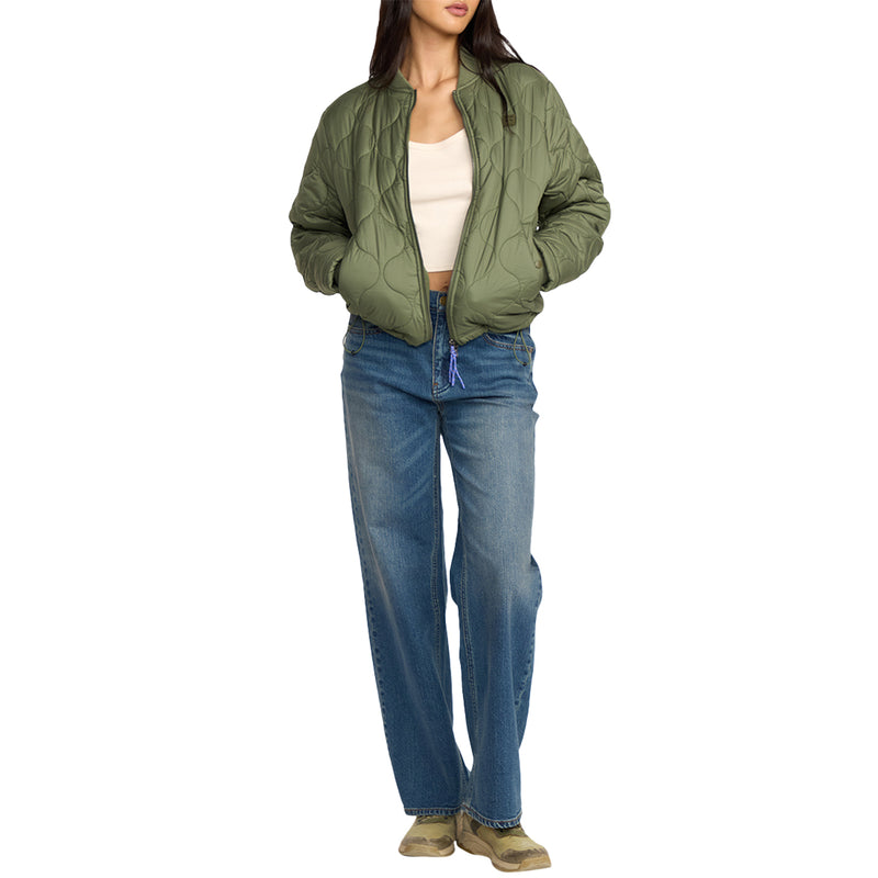 Load image into Gallery viewer, Billabong Women&#39;s Cuesta Bomber Zip Jacket
