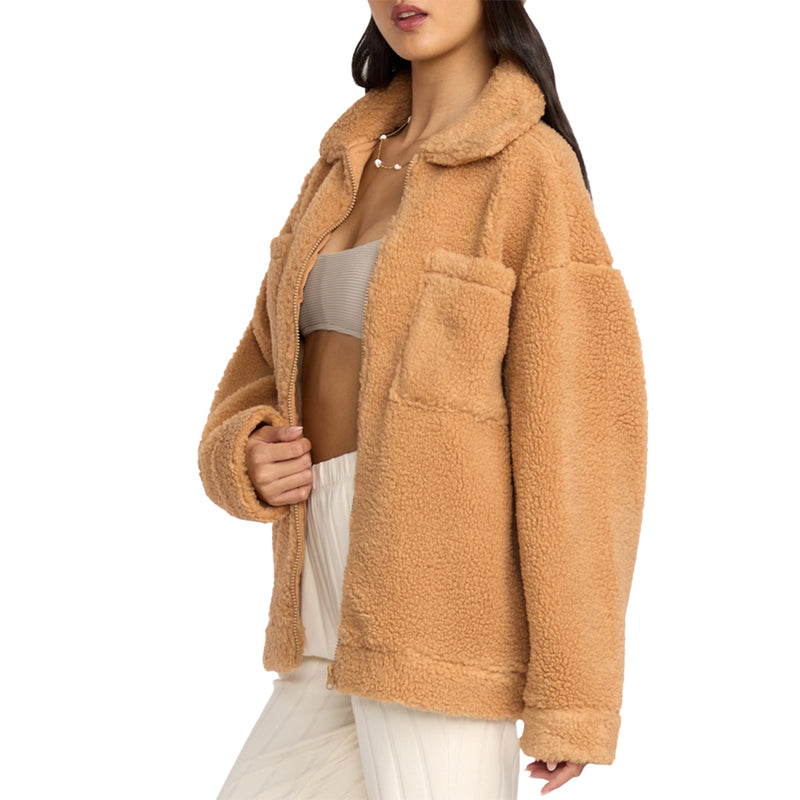 Load image into Gallery viewer, Billabong Women&#39;s Resound Sherpa Shacket Jacket
