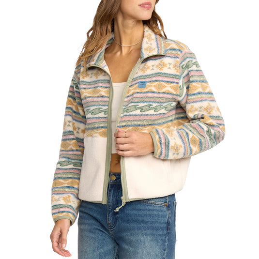 Billabong Women's Rock Jetty Mock Neck Zip-Up Jacket 3