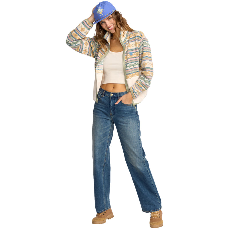 Load image into Gallery viewer, Billabong Women's Rock Jetty Mock Neck Zip-Up Jacket 5

