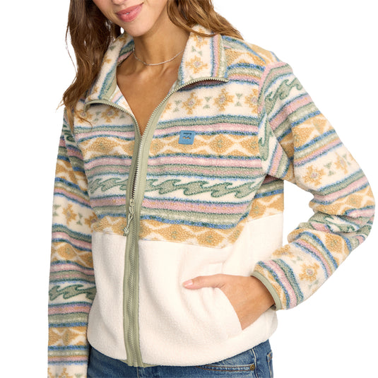 Billabong Women's Rock Jetty Mock Neck Zip-Up Jacket 2