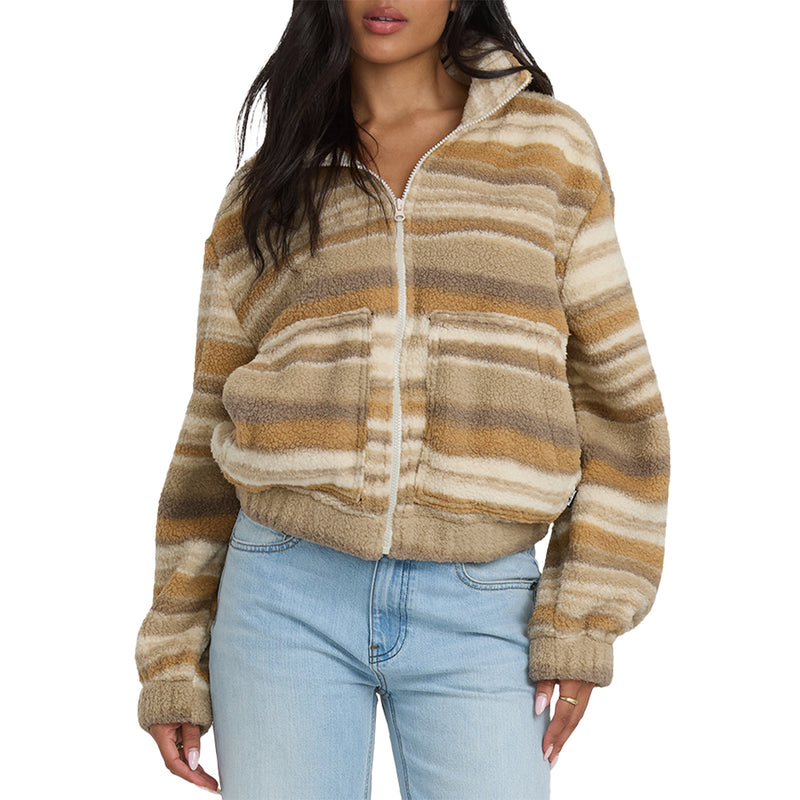 Load image into Gallery viewer, Billabong Women&#39;s First Light Sherpa Full Zip Jacket
