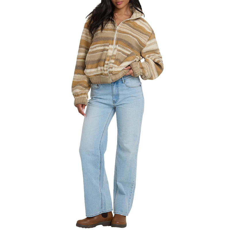 Load image into Gallery viewer, Billabong Women&#39;s First Light Sherpa Full Zip Jacket
