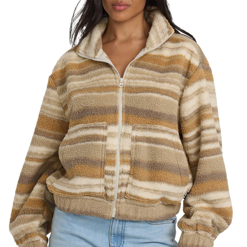 Load image into Gallery viewer, Billabong Women&#39;s First Light Sherpa Full Zip Jacket
