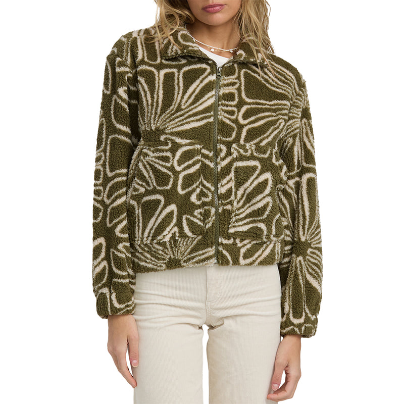 Load image into Gallery viewer, Billabong Women&#39;s First Light Sherpa Full Zip Jacket
