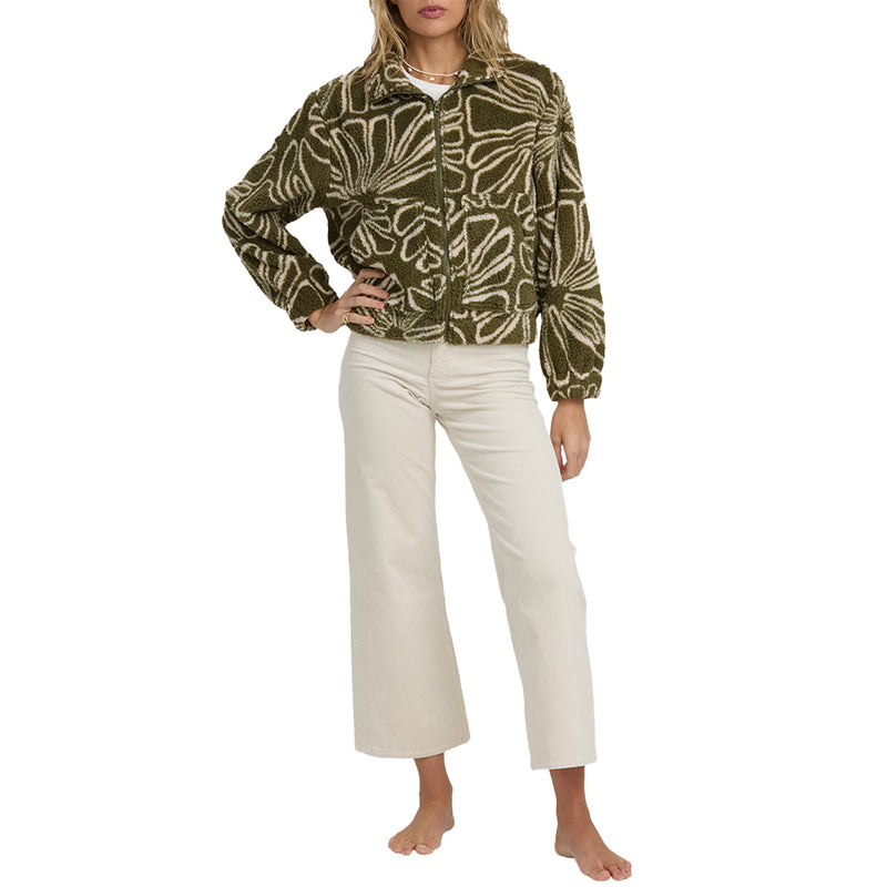 Load image into Gallery viewer, Billabong Women&#39;s First Light Sherpa Full Zip Jacket
