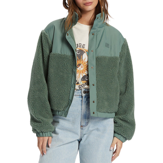 Billabong Women's Lost Trails Snap-Button Jacket