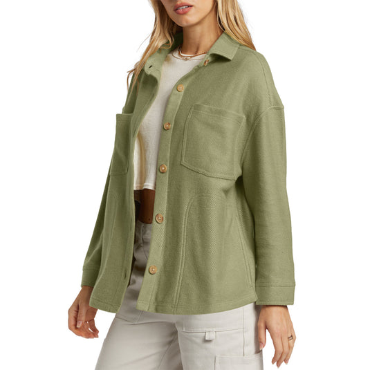 Billabong Women's Everytime Oversized Shacket Jacket 6