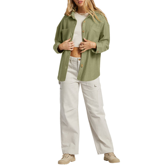 Billabong Women's Everytime Oversized Shacket Jacket 8