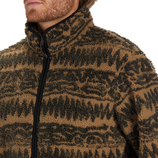 Billabong Boundary Switchback Zip-Up Sherpa Fleece Jacket 7