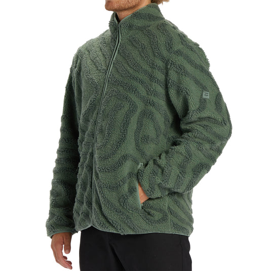 Billabong Boundary Switchback Zip-Up Sherpa Fleece Jacket