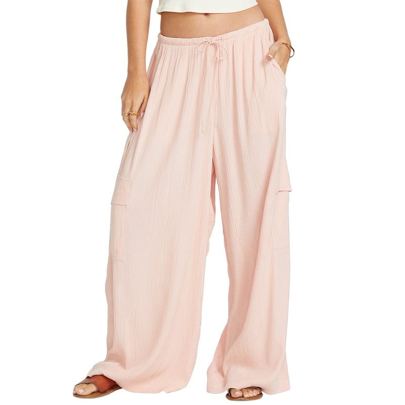 Load image into Gallery viewer, Billabong Women's Beach Babe Elastic Waist Cargo Pants 1
