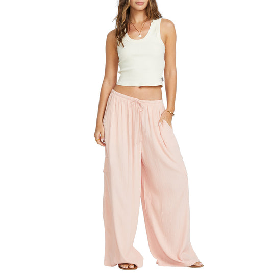 Billabong Women's Beach Babe Elastic Waist Cargo Pants 4
